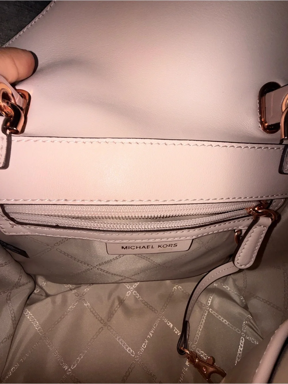 Michael Kors structured leather